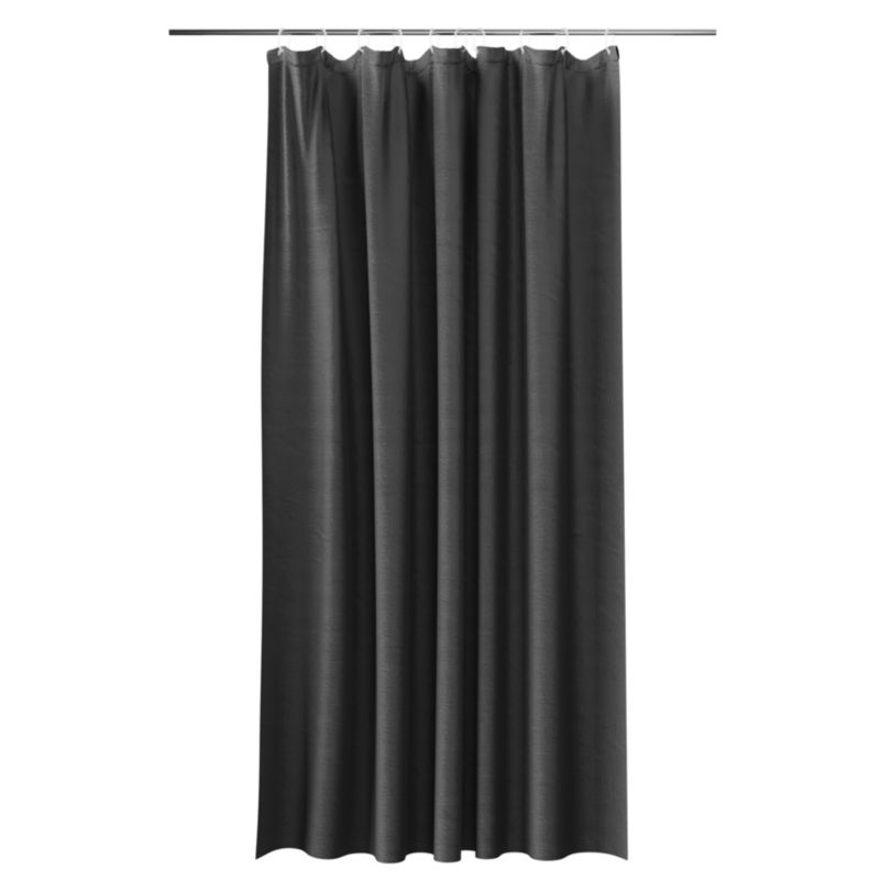 Zasłonka prysznicowa GoodHome Kina 180 x 200 cm czarna