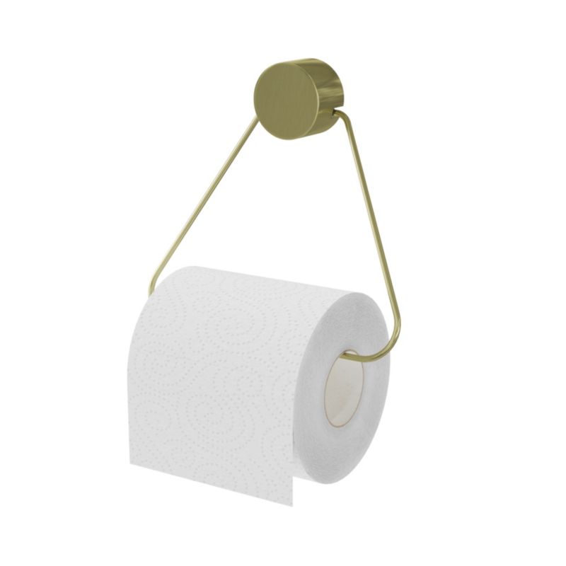 Uchwyt na papier GoodHome Cavalla złoty