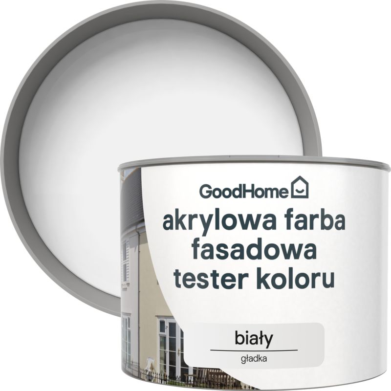 Tester Farby elewacyjnej GoodHome biały 0.35 l