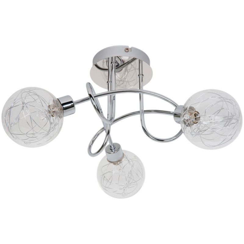 Lampa sufitowa GoodHome Paralia 3 x G9 chrom