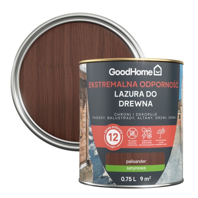 Lazura GoodHome 12 lat palisander 0,75 l