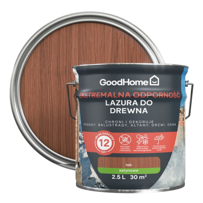 Lazura GoodHome 12 lat teak 2,5 l