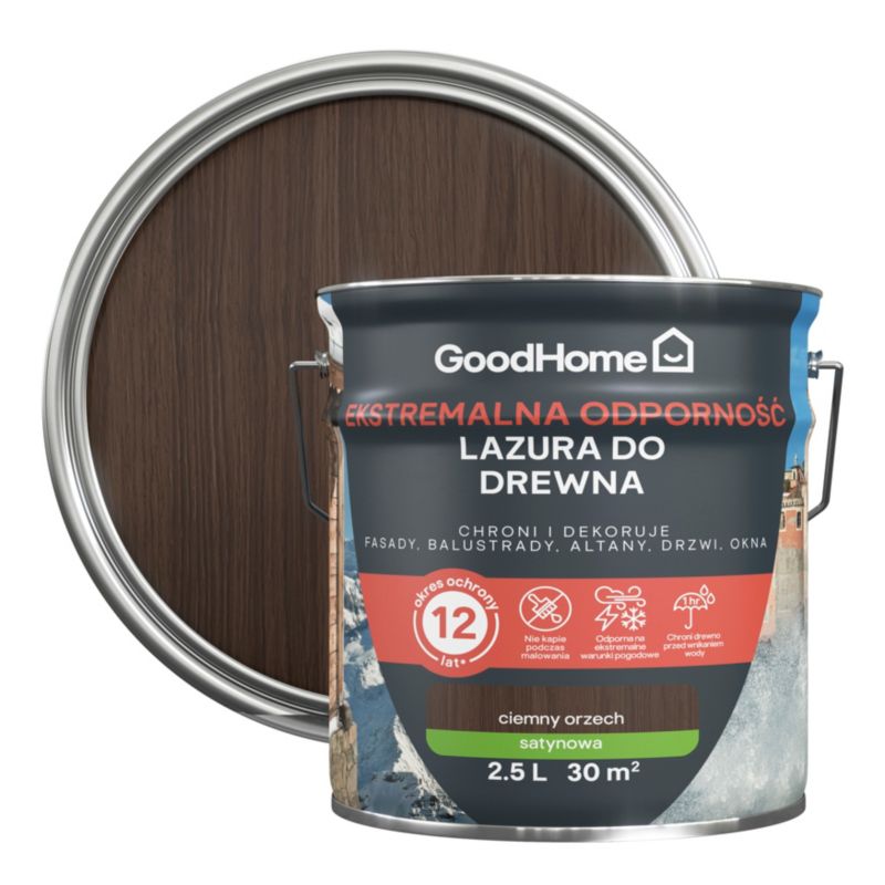 Lazura GoodHome 12 lat orzech 2,5 l