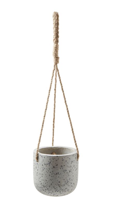 Doniczka wisząca GoodHome 12 cm efekt cementu