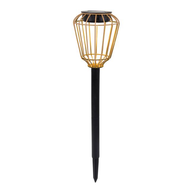 Lampa wbijana solarna 3000 K rattan