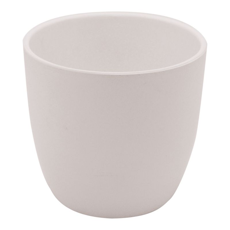 Osłonka doniczki GoodHome Emi 26 cm biała