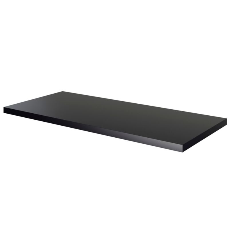 Blat łazienkowy Cadelia 100 x 45,5 cm czarny mat