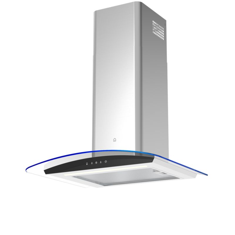 Okap kuchenny GoodHome Linksense Curv 60 cm szkło