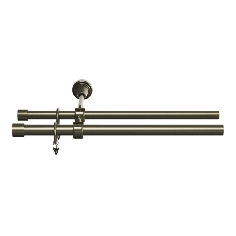 Karnisz podwójny GoodHome Antiki II 19 mm 240 cm zakończenie złoty