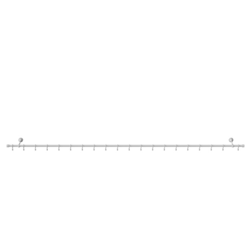 Karnisz pojedynczy GoodHome Anafi 19 mm 200 cm biały