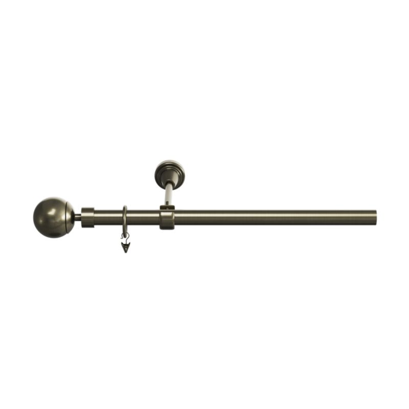 Karnisz pojedynczy Goodhome Antiki 19 mm 160 cm kula złoty
