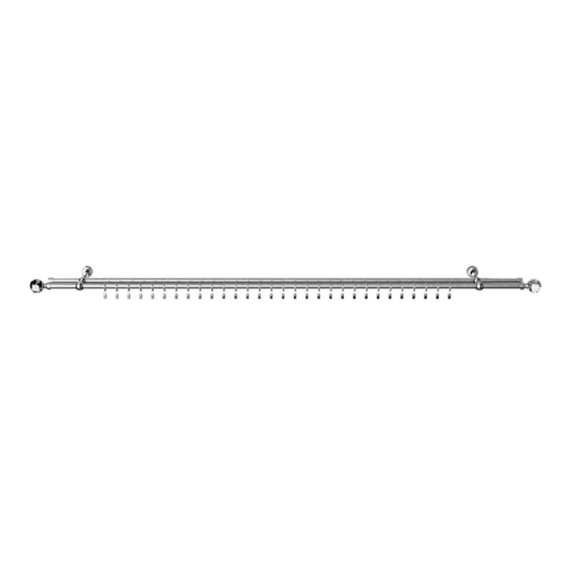 Karnisz podwójny GoodHome Olympe Gala II 19 mm 160 cm szary