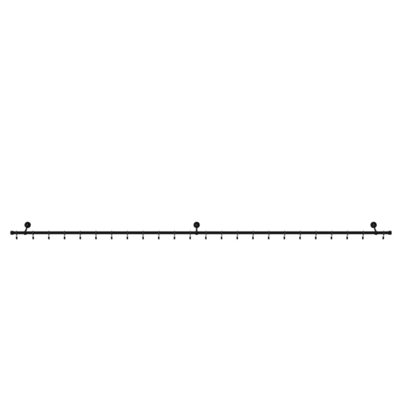 Karnisz pojedynczy GoodHome Araxosi 19 mm 240 cm czarny