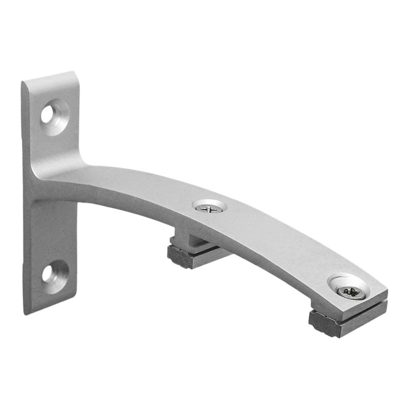 Wspornik ścienny podwójny GoodHome Trikala 12 cm inox