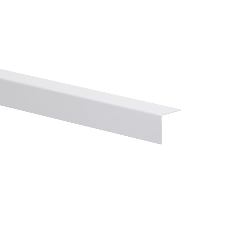 Kątownik PVC 2600 x 20 x 20 x 1 mm biały połysk