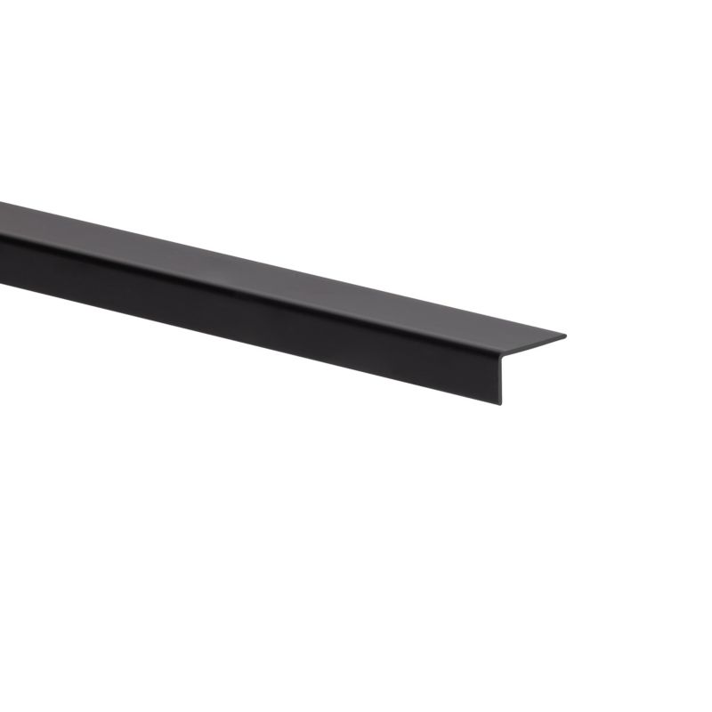 Kątownik PVC 2600 x 20 x 10 x 1 mm czarny połysk