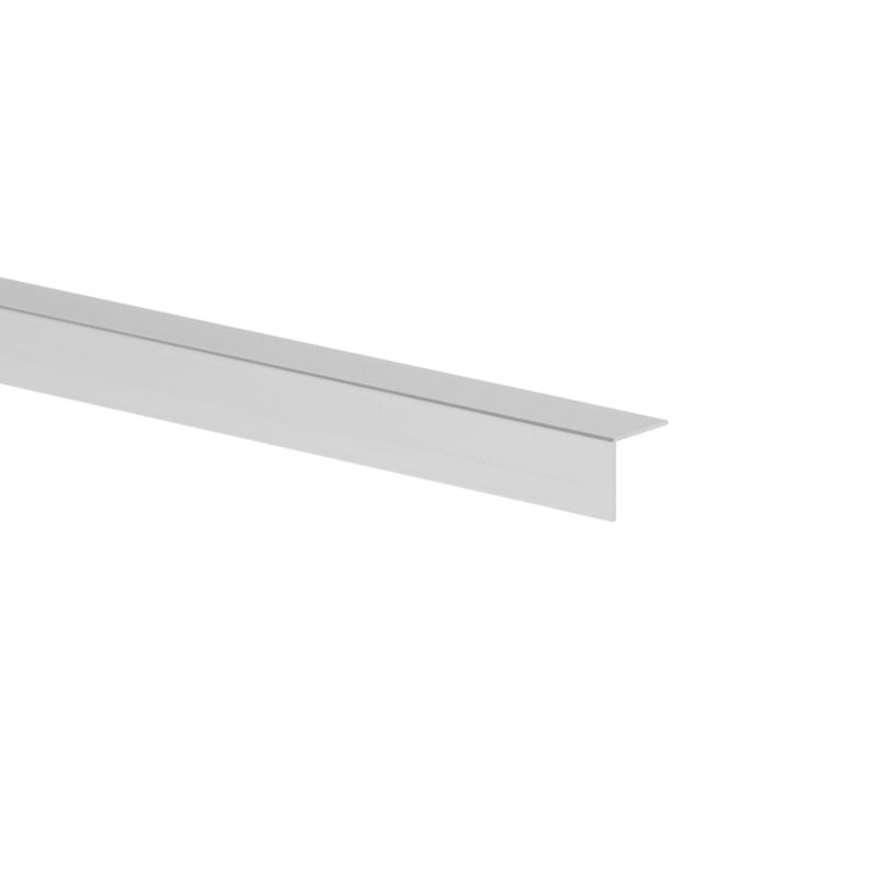 Kątownik aluminiowy 2600 x 15 x 15 x 1 mm szary połysk