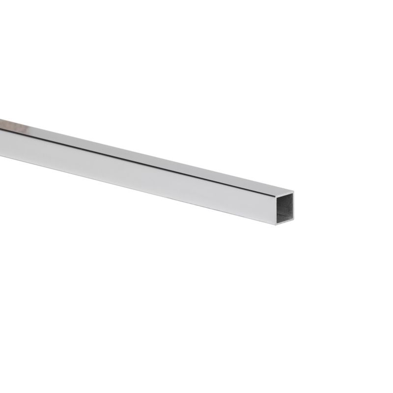 Rura kwadratowa aluminiowa 1000 x 12 x 12 x 1 mm srebrna połysk
