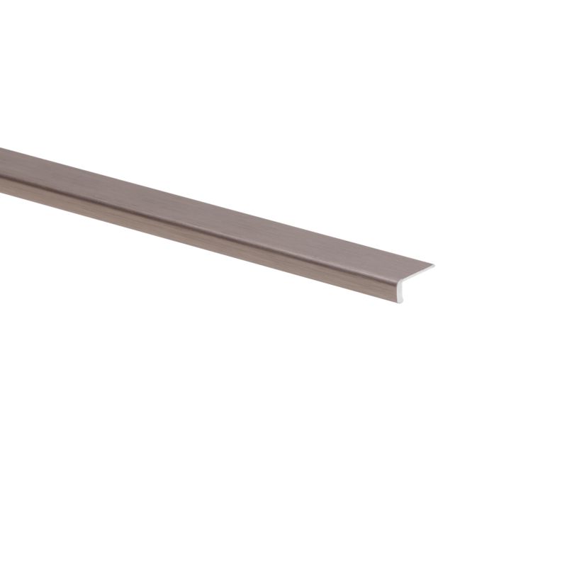 Profil krawędziowy aluminiowy szczotkowany 2000 x 18 x 3 x 1 mm tytan