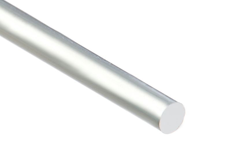 Pręt okrągły aluminiowy gładki 1000 x 8 x 8 mm kolor naturalny