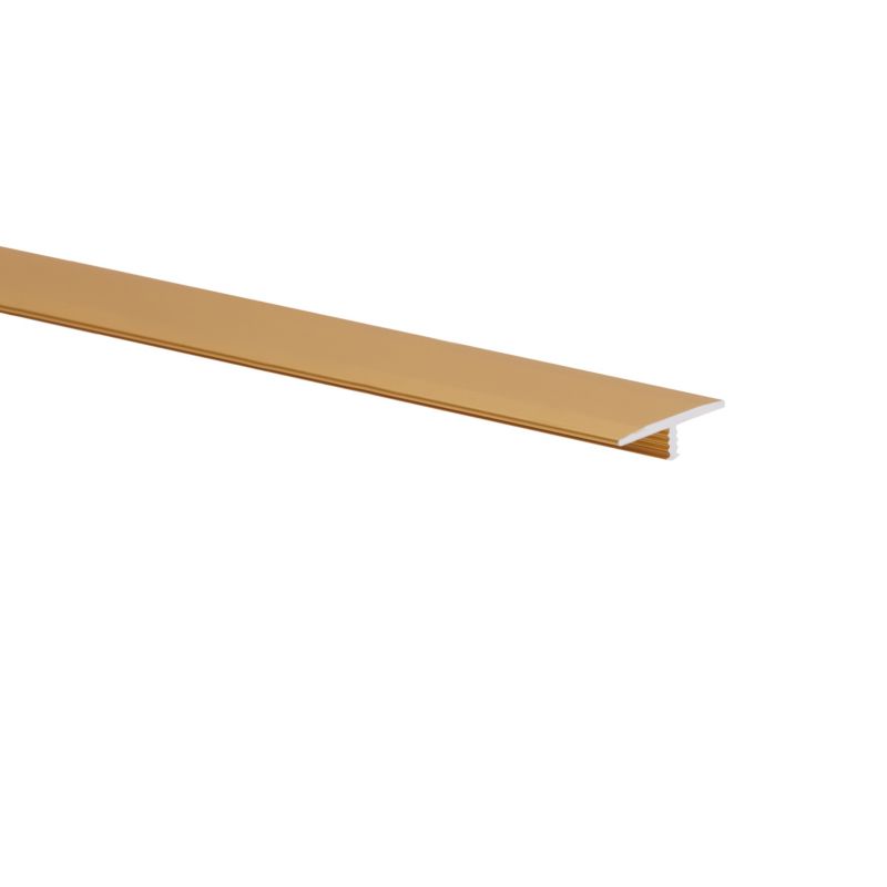 Profil łączący aluminiowy gładki 2000 x 29 x 8 x 2 mm złoty