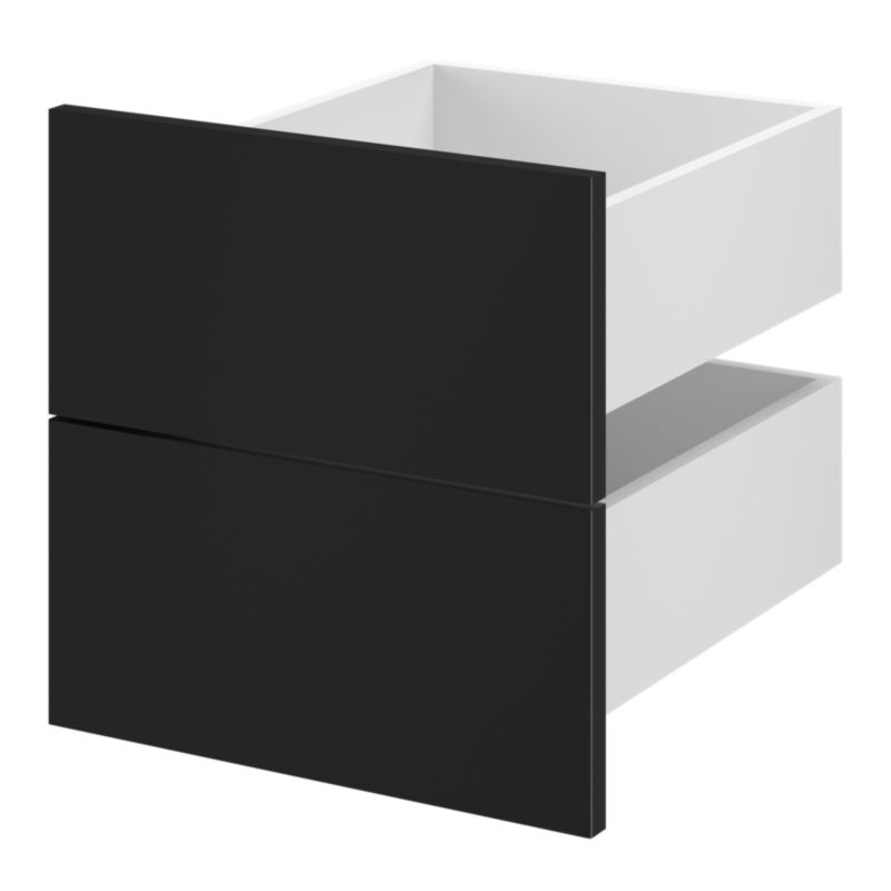 Szuflada zewnętrzna do korpusu 45 x 37,5 cm GoodHome Atomia czarny 2 szt.