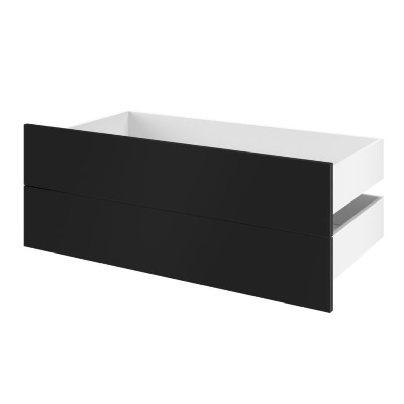 Szuflada zewnętrzna do korpusu 58 x 100 cm GoodHome Atomia czarny 2 szt.