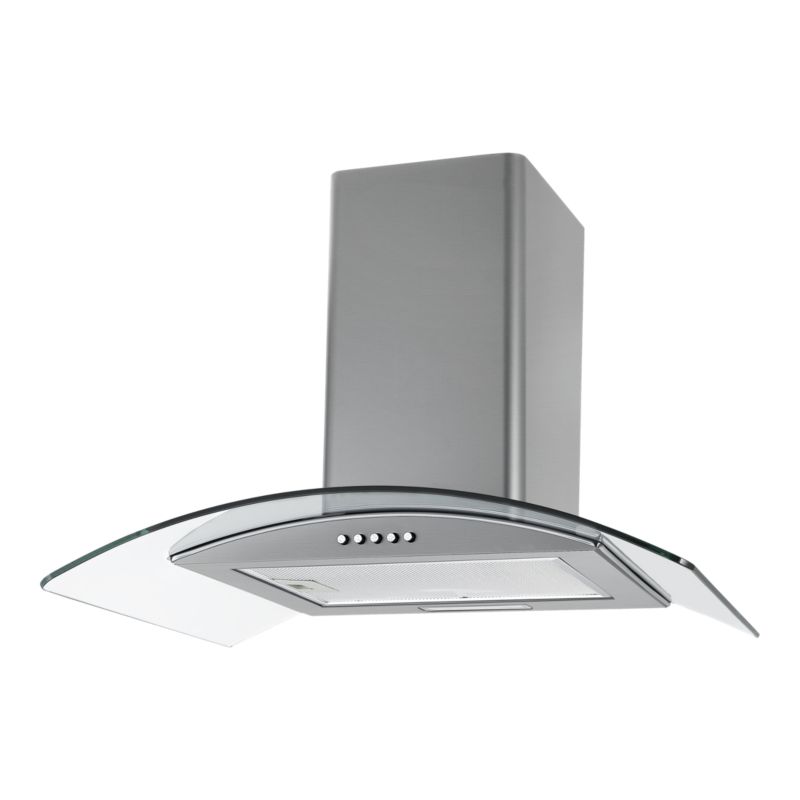 Okap kominowy stal / szkło 60 cm inox