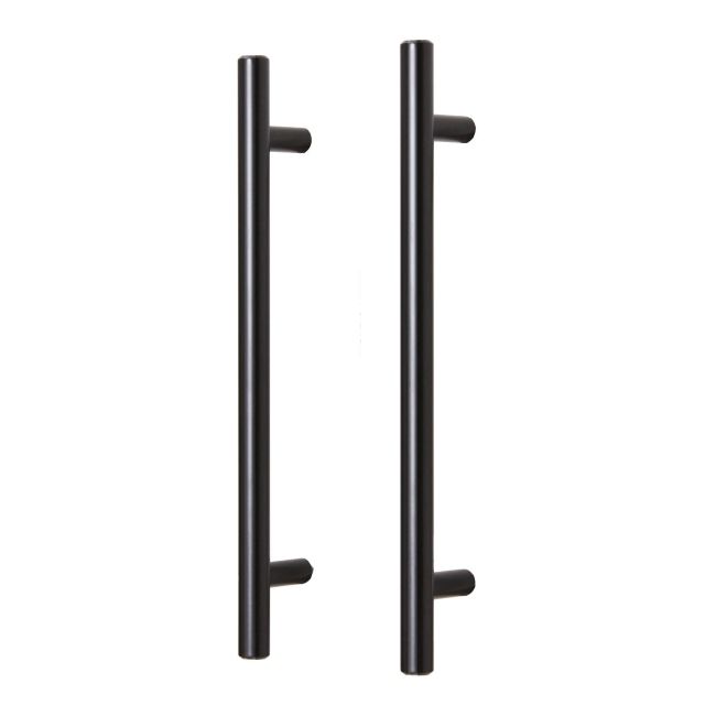 Uchwyt meblowy GoodHome Annatto reling 220 mm stal czarna 2 szt.