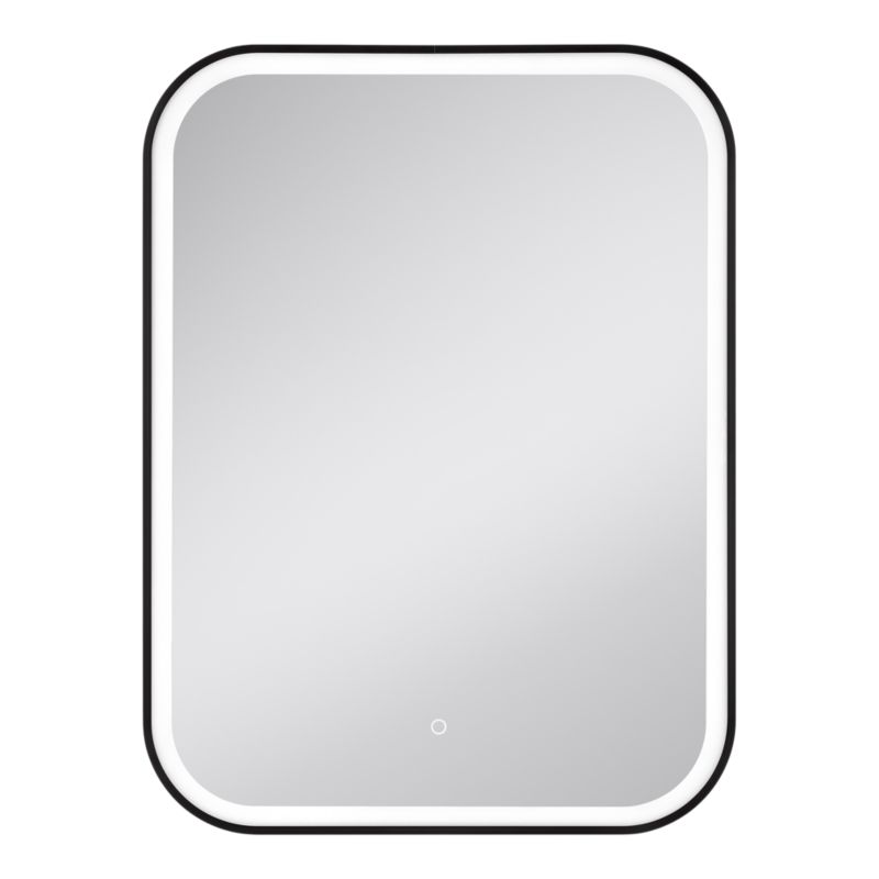 Lustro prostokątne LED GoodHome Cerder 80 x 60 cm czarne