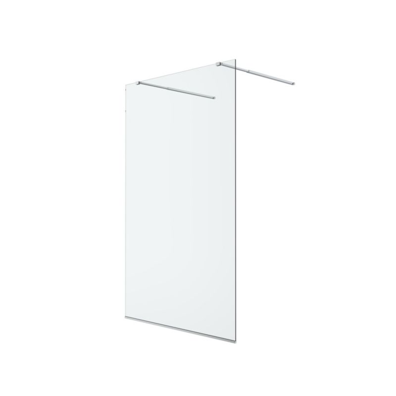 Kabina prysznicowa walk-in otwarta GoodHome Ledava 120 cm chrom/transparentna