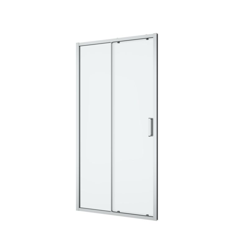 Drzwi prysznicowe przesuwne GoodHome Ledava 100 cm chrom/transparentne