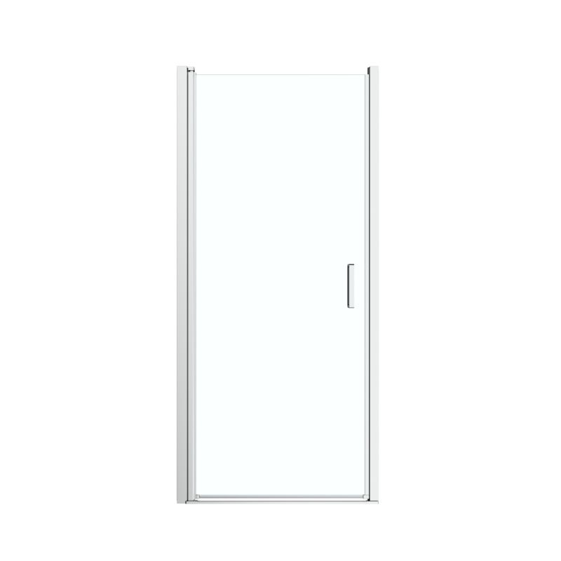 Drzwi prysznicowe uchylne GoodHome Ledava 80 cm chrom/transparentne