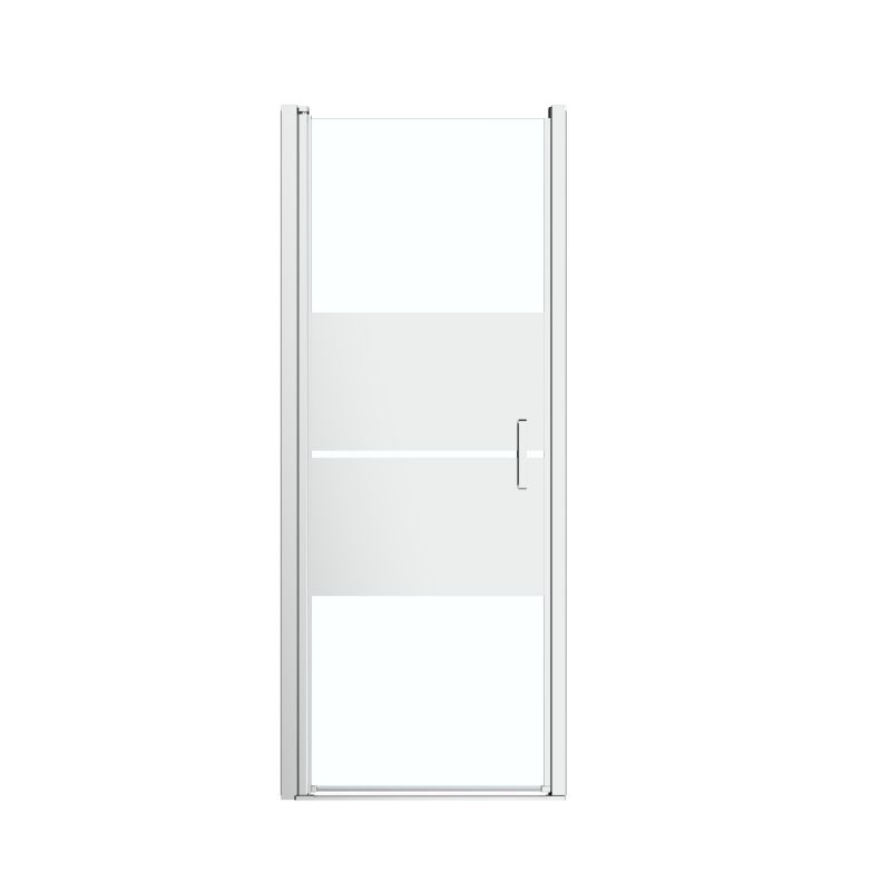 Drzwi prysznicowe uchylne GoodHome Ledava 90 cm chrom/szkło lustrzane