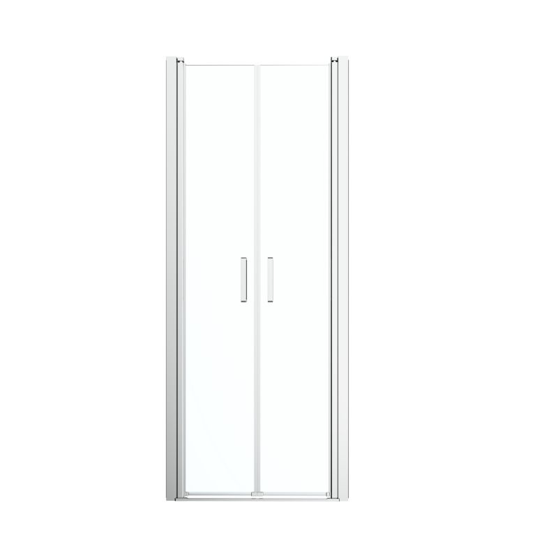 Drzwi prysznicowe podwójne GoodHome Ledava 80 cm chrom/transparentne