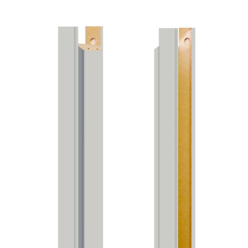 Baza ościeżnicy regulowana Fortia 155-175 mm 8 cm 90 stopni prawa do drzwi bezprzylgowych szara
