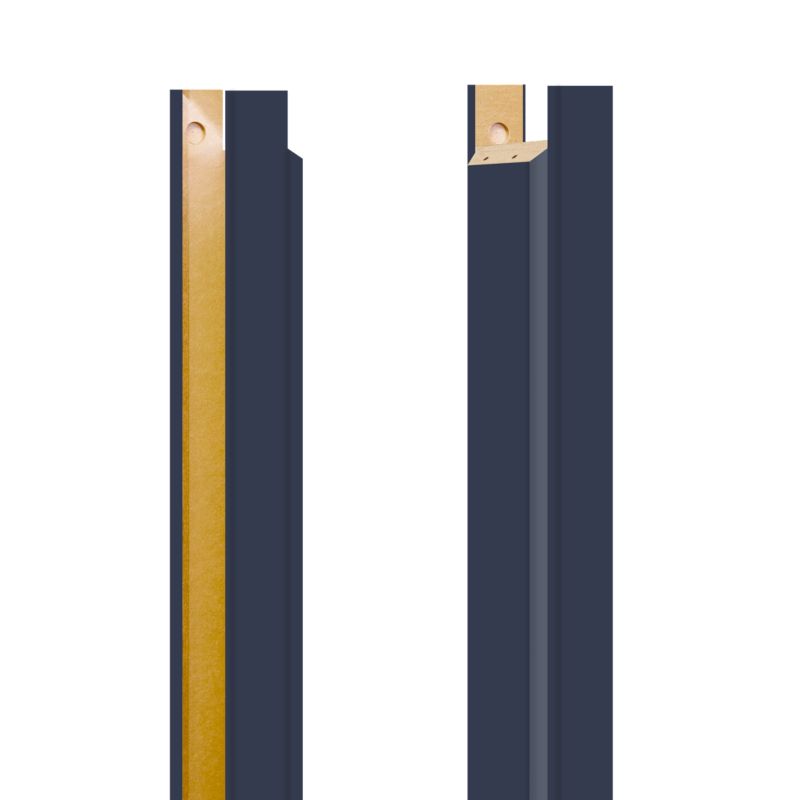 Baza ościeżnicy regulowana Fortia 135-155 mm 8 cm 90 stopni lewa do drzwi bezprzylgowych granatowa