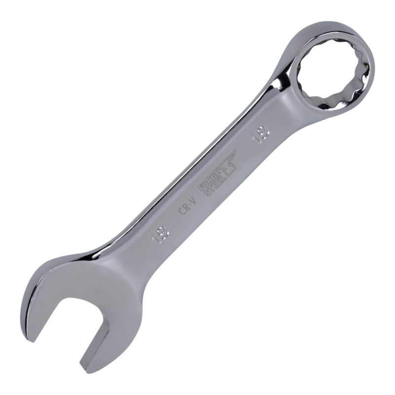 Klucz płasko-oczkowy Forge Steel krótki 19 mm