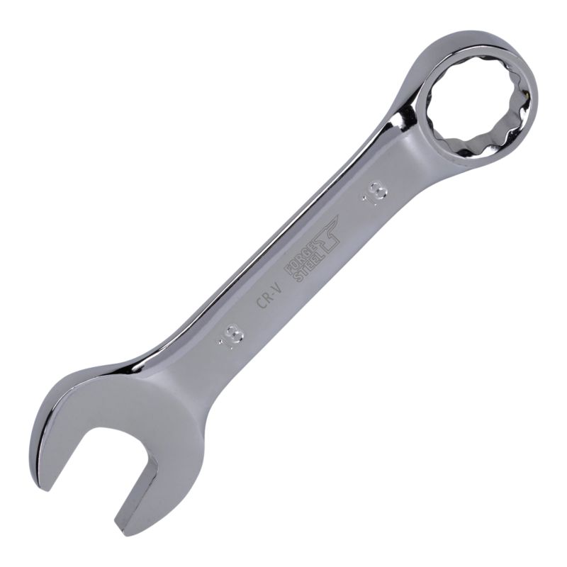 Klucz płasko-oczkowy Forge Steel krótki 18 mm