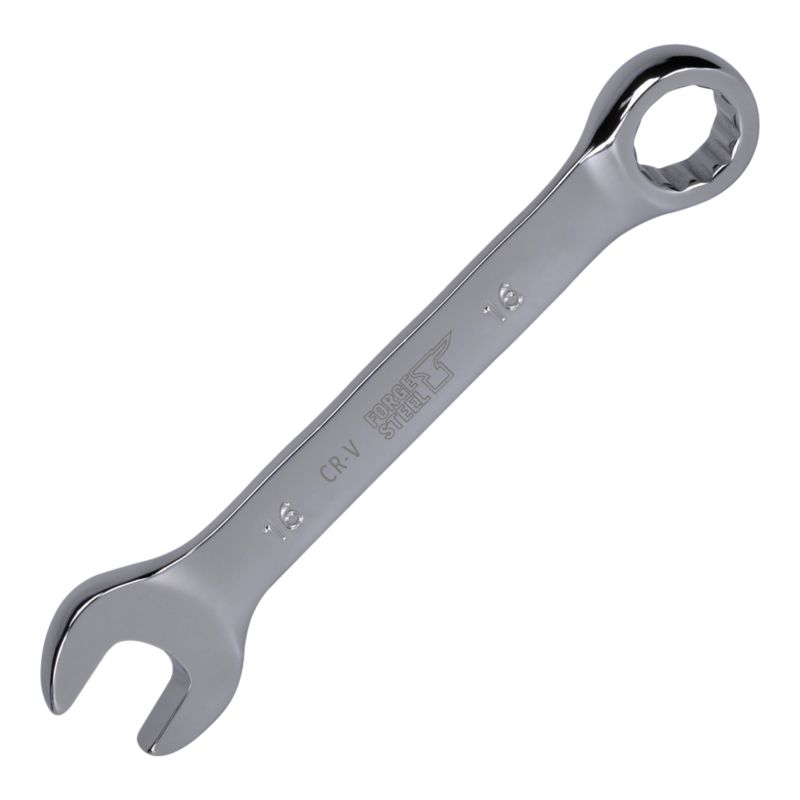 Klucz płasko-oczkowy Forge Steel krótki 16 mm