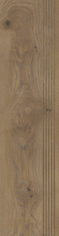 Stopnica mrozoodporna szkliwiona Sigurd wood 29,5 x 119,5 cm brown