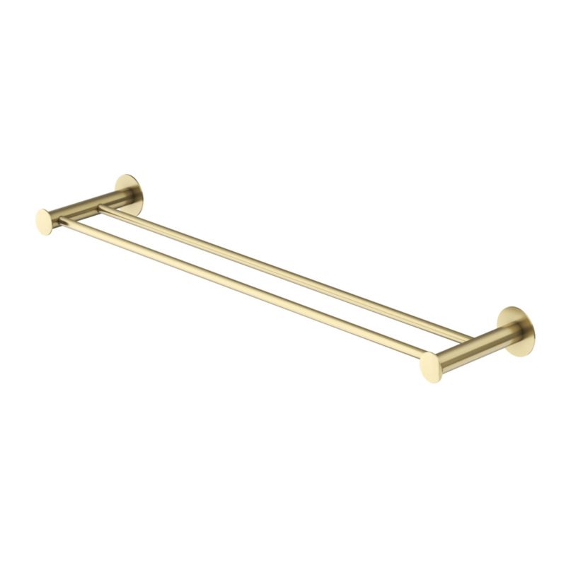 Wieszak podwójny na ręczniki GoodHome Cavally 60 cm złoty