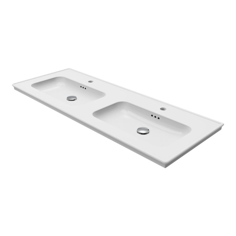 Umywalka konglomeratowa GoodHome Endell 120 cm z syfonem