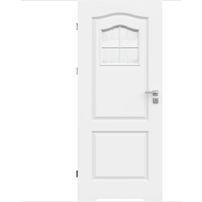 Drzwi z podcięciem OPP Archi 70 lewe białe z szybą