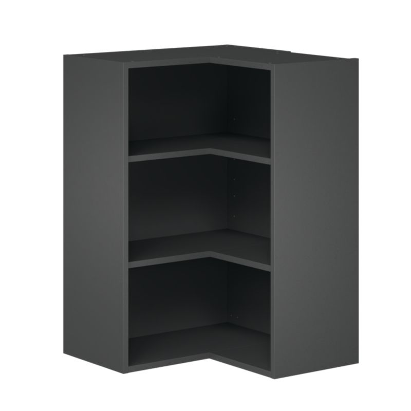 Korpus szafki kuchennej narożnej wiszącej GoodHome Caraway 63 cm szary
