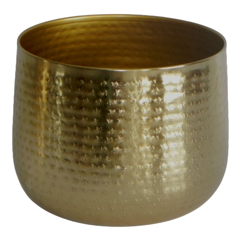 Donica metalowa złota Verve 17 cm