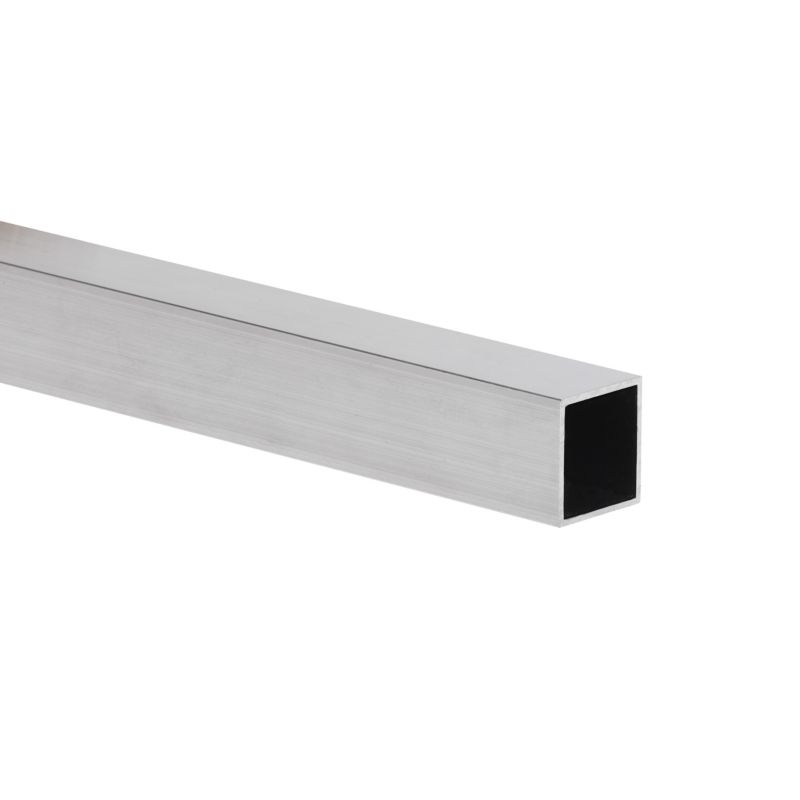 Rura kwadratowa aluminiowa gładka 1000 x 20 x 20 x 1,5 mm srebrna