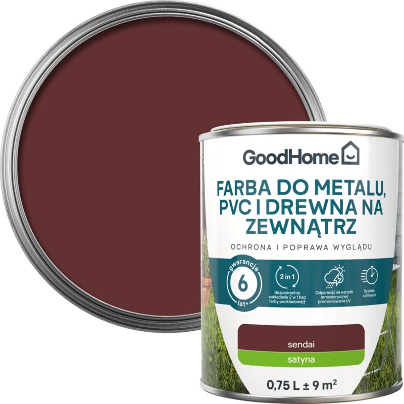 Emalia do drewna i metalu GoodHome zewnętrzna sendai 0,75 l