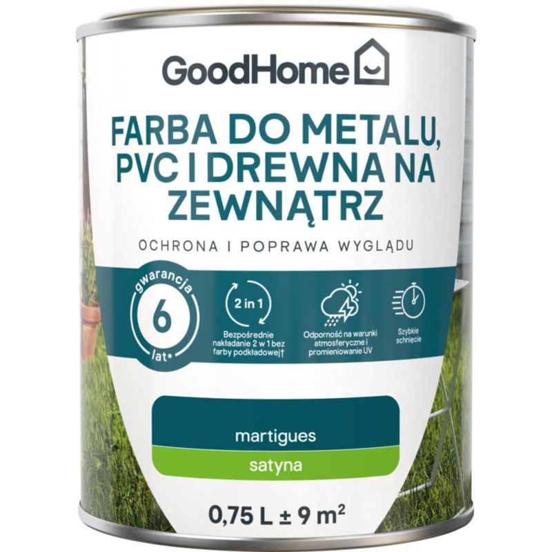 Emalia do drewna i metalu GoodHome zewnętrzna martigues 0,75 l