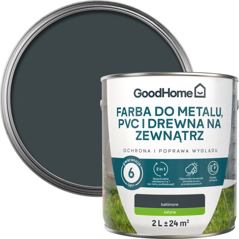 Emalia do drewna i metalu GoodHome zewnętrzna baltimore 2 l